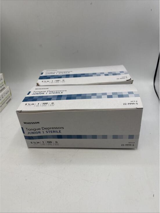 Other - 2 lot100 McKesson Non-Sterile Wooden Tongue Depressors 5.5” Junior Craft Tattoo